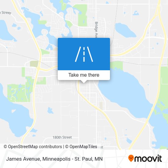 James Avenue map