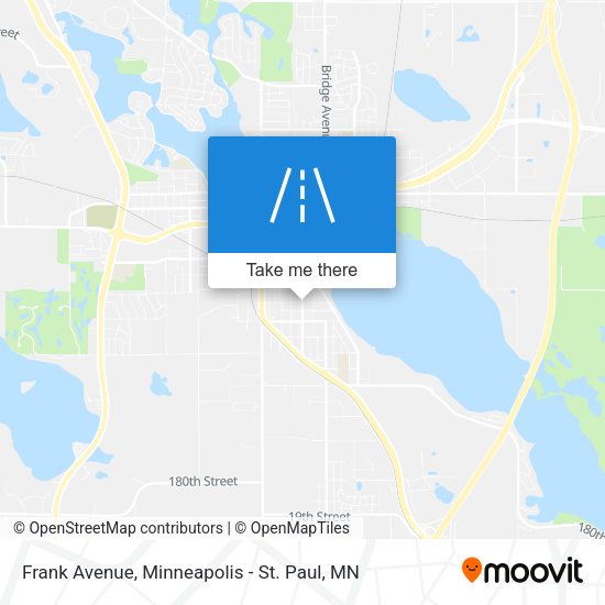 Frank Avenue map