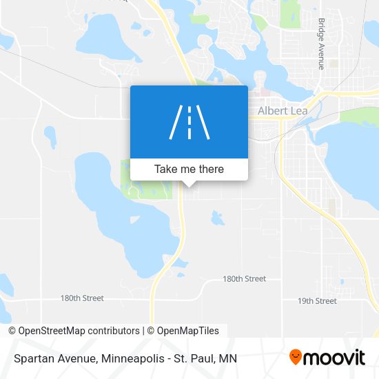 Mapa de Spartan Avenue