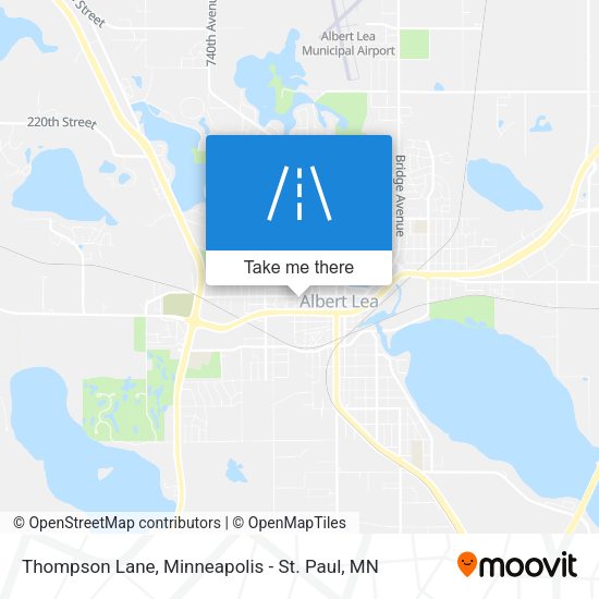 Thompson Lane map