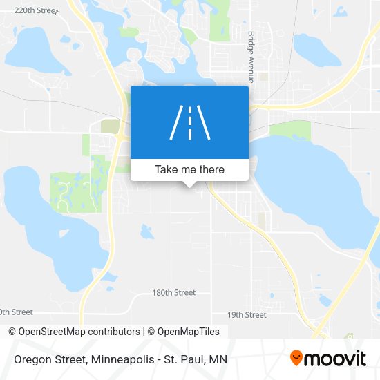 Oregon Street map