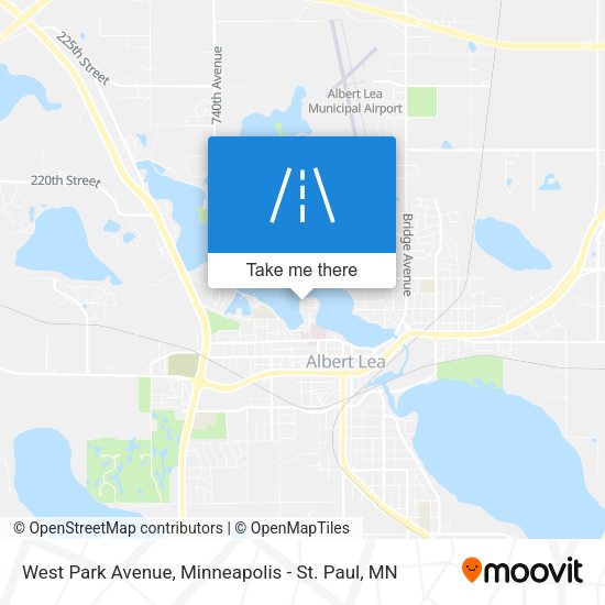 West Park Avenue map