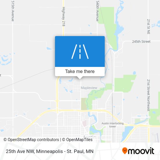 25th Ave NW map