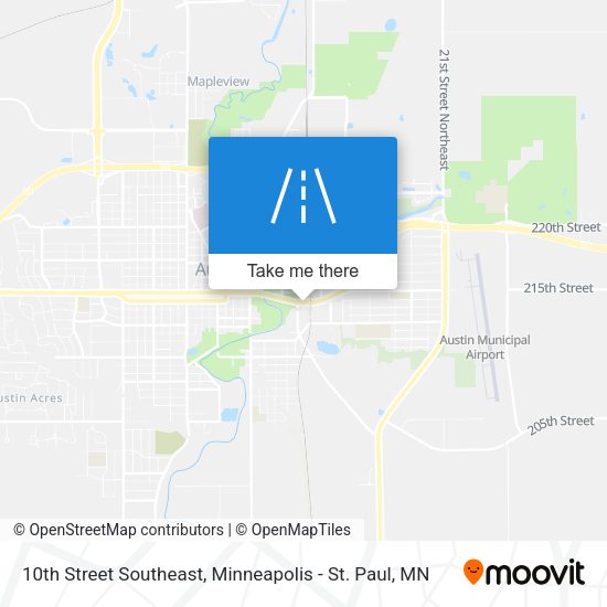 Mapa de 10th Street Southeast