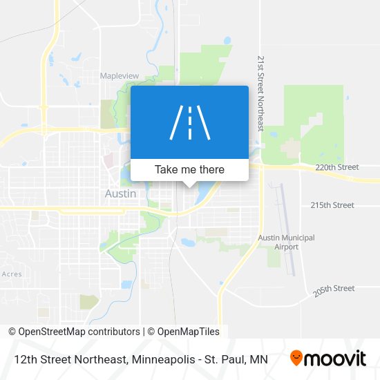 12th Street Northeast map