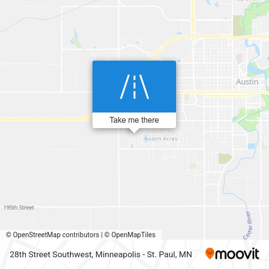 28th Street Southwest map
