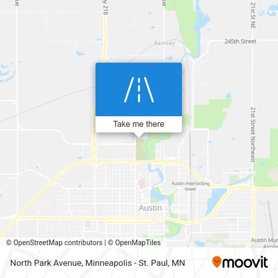 Mapa de North Park Avenue