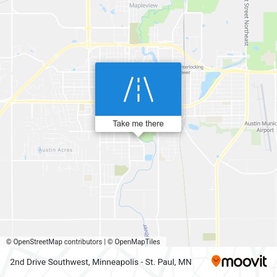 2nd Drive Southwest map