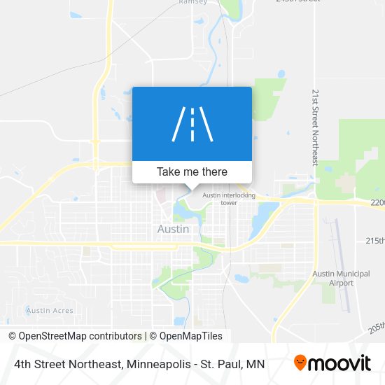 Mapa de 4th Street Northeast