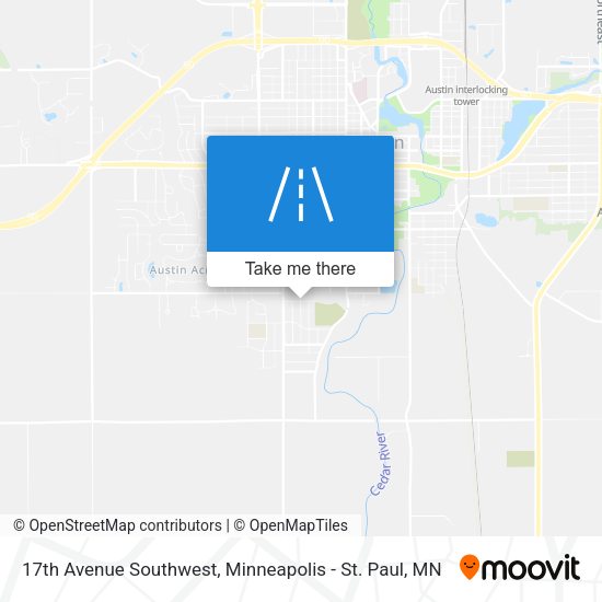Mapa de 17th Avenue Southwest