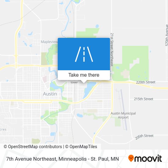 7th Avenue Northeast map