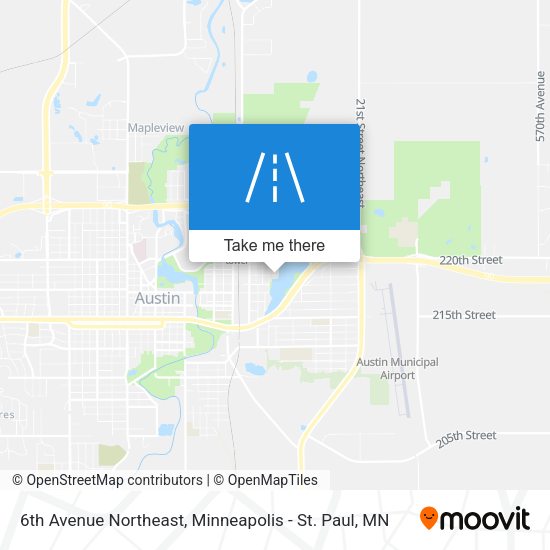 6th Avenue Northeast map