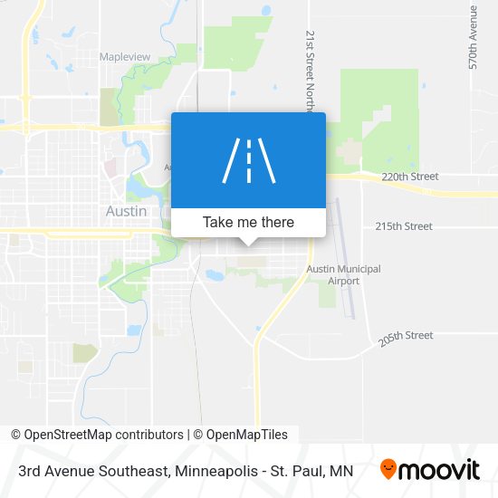 Mapa de 3rd Avenue Southeast