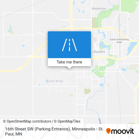 Mapa de 16th Street SW (Parking Entrance)
