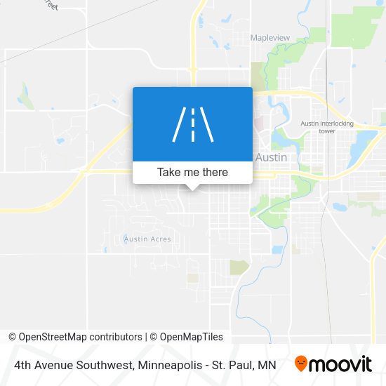 4th Avenue Southwest map