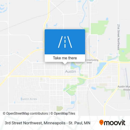 3rd Street Northwest map
