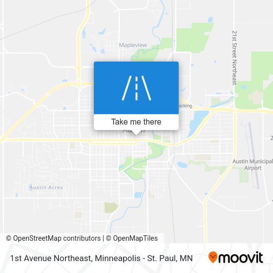 Mapa de 1st Avenue Northeast