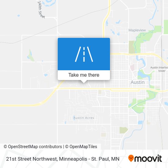 21st Street Northwest map