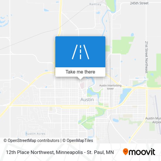 Mapa de 12th Place Northwest