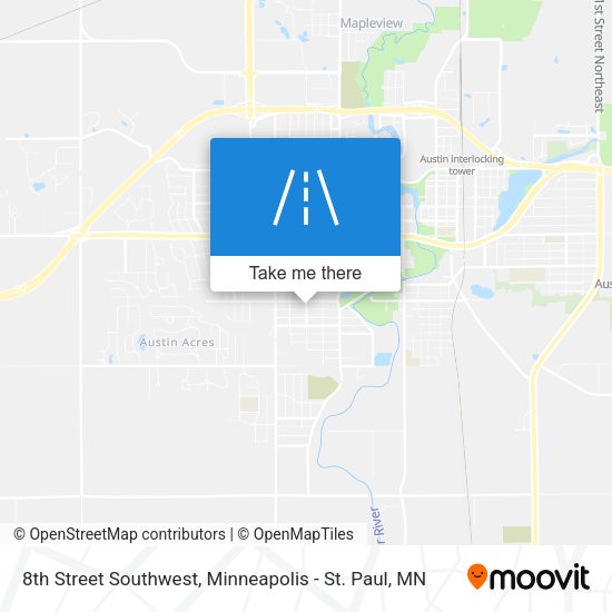 8th Street Southwest map