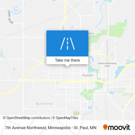 7th Avenue Northwest map