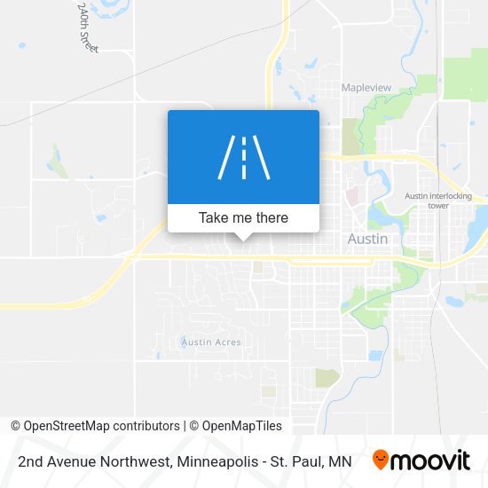 2nd Avenue Northwest map