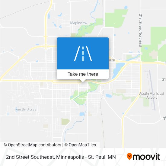 Mapa de 2nd Street Southeast