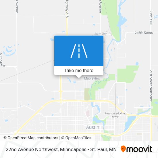22nd Avenue Northwest map