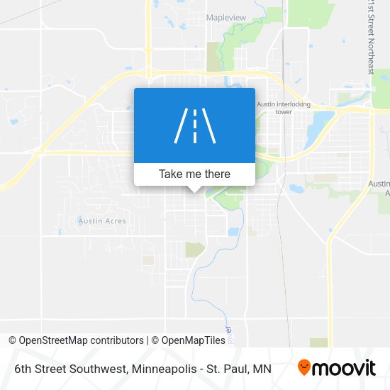 6th Street Southwest map