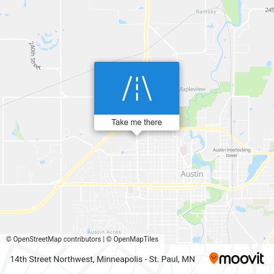 Mapa de 14th Street Northwest
