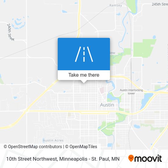 10th Street Northwest map