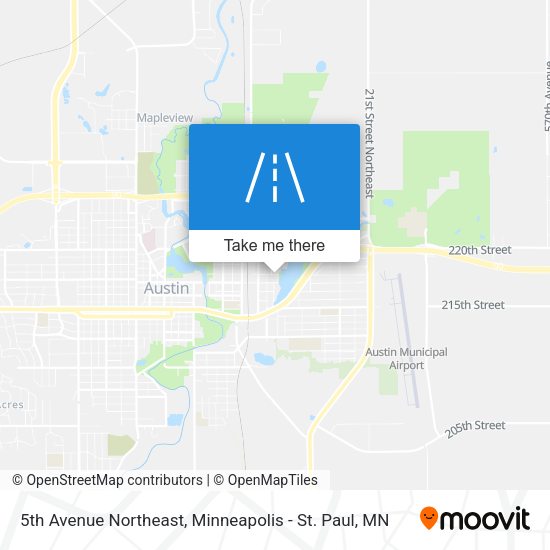 5th Avenue Northeast map