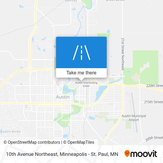 Mapa de 10th Avenue Northeast