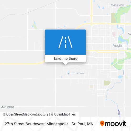 27th Street Southwest map