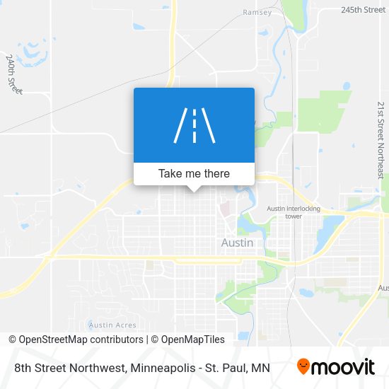 Mapa de 8th Street Northwest