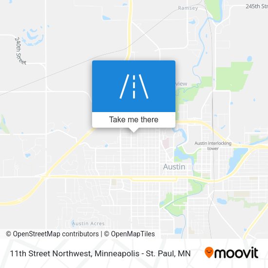 11th Street Northwest map