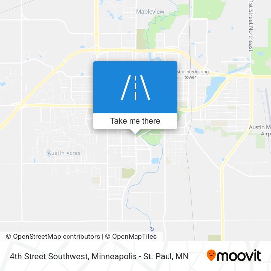 Mapa de 4th Street Southwest