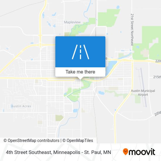 4th Street Southeast map