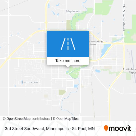 Mapa de 3rd Street Southwest