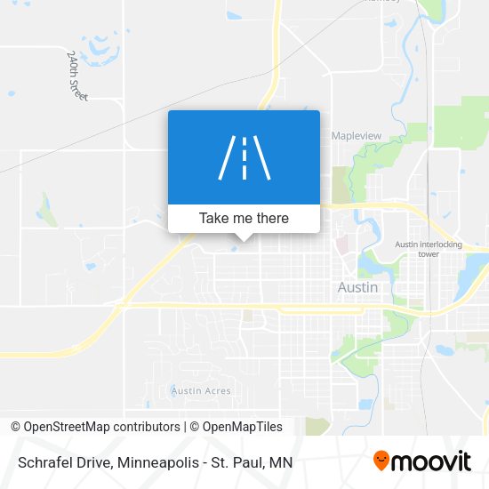 Schrafel Drive map