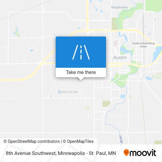 8th Avenue Southwest map
