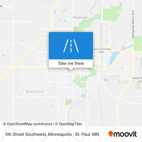 5th Street Southwest map
