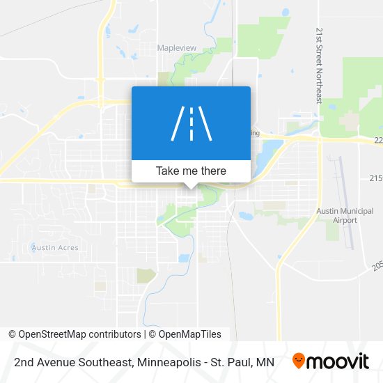 Mapa de 2nd Avenue Southeast