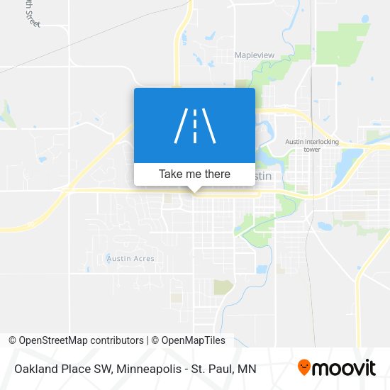 Mapa de Oakland Place SW