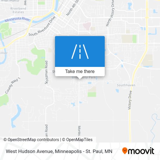 Mapa de West Hudson Avenue