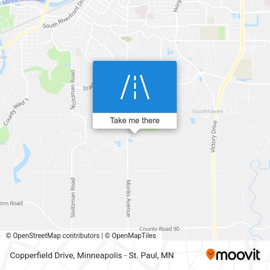 Copperfield Drive map