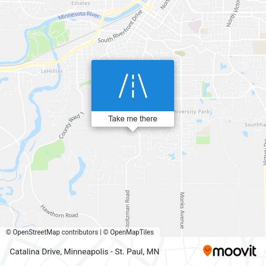 Catalina Drive map