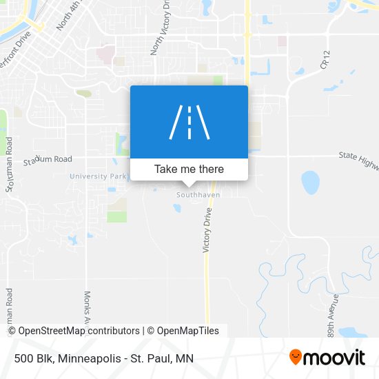 500 Blk map