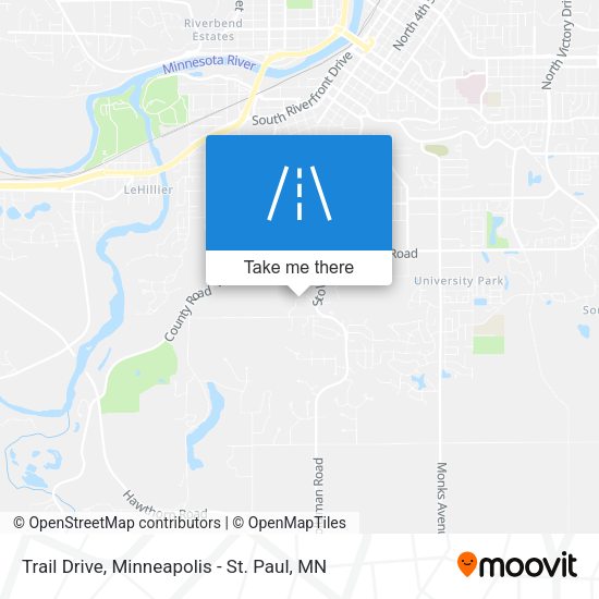 Trail Drive map