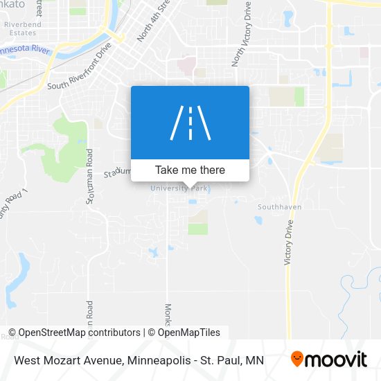 Mapa de West Mozart Avenue